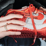Nike Dunk Low Off-White University Red - image 6