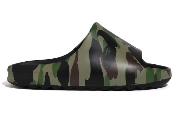 A Bathing Ape 1 st Camo Slide Green - image 1