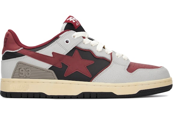 A Bathing Ape Bape SK 8 Sta Vintage White Red - image 1