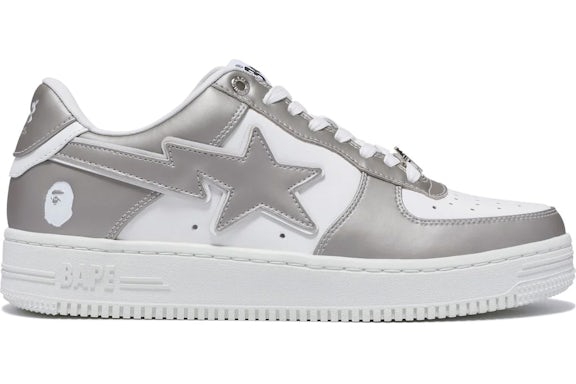 A Bathing Ape Bape Sta#4 Silver - image 1