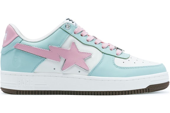 A Bathing Ape Bape Sta Low#4 Green Blue Pink - image 1