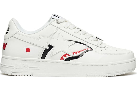A Bathing Ape Bape Sta Low Shark Pack White - image 1