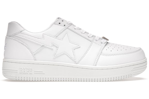 A Bathing Ape Bape Sta Low M 2 White Leather (2020) - image 1