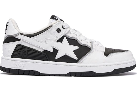 A Bathing Ape Sk 8 Sta#1 Ostrich Pack White Black - image 1