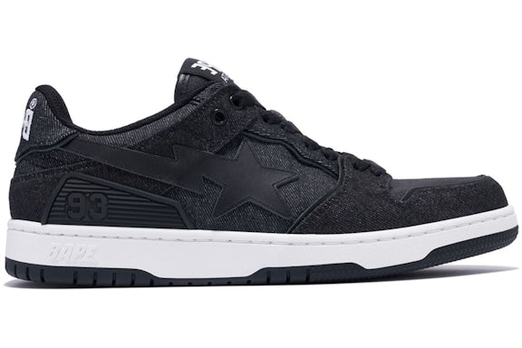 A Bathing Ape Sk 8 Sta Black Denim - image 1