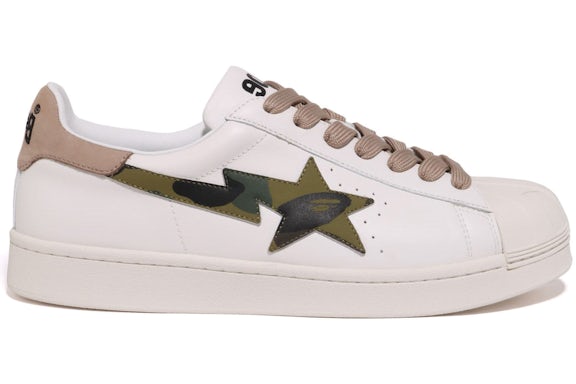 A Bathing Ape Skull Sta White Beige - image 1