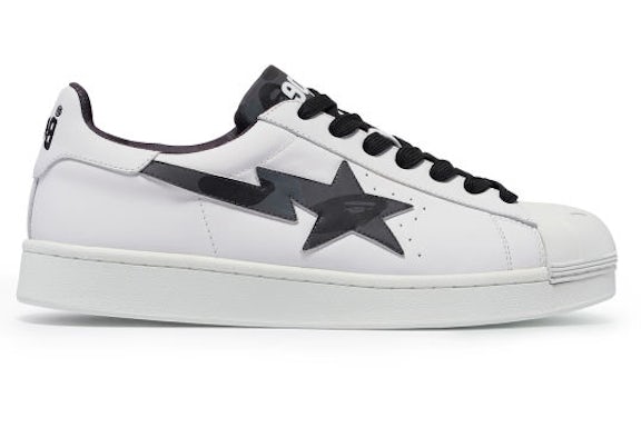 A Bathing Ape Skull Sta White Black - image 1