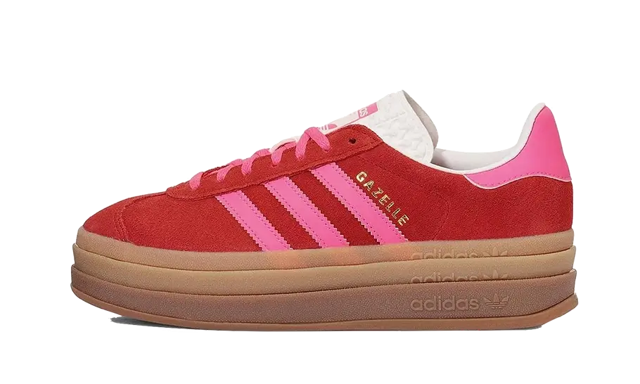 Adidas Gazelle Bold Collegiate Red Lucid Pink - image 1