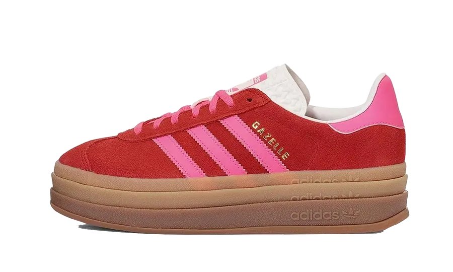 Adidas Gazelle Bold Collegiate Red Lucid Pink - image 1