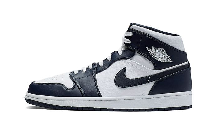Air Jordan 1 Mid White Metallic Gold Obsidian - image 1