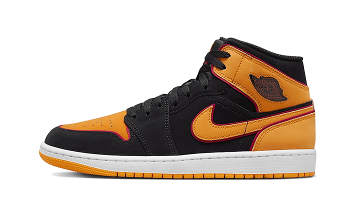 Air Jordan 1 Mid Fat Tongue Black Orange - image 1
