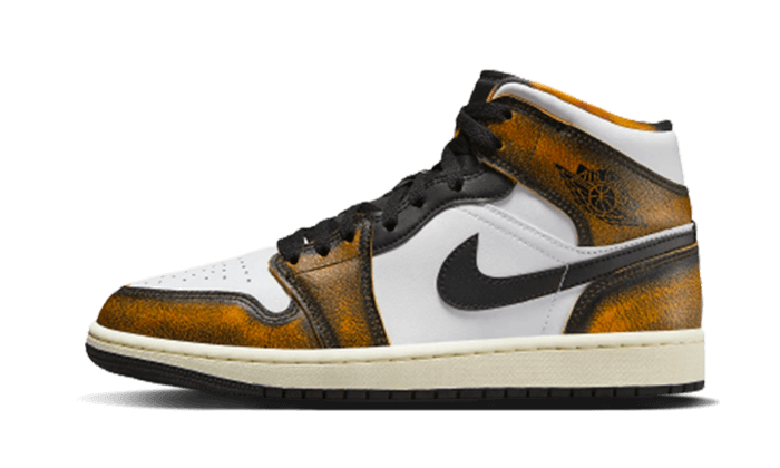 Air Jordan 1 Mid SE Orange Wear-Away - image 1