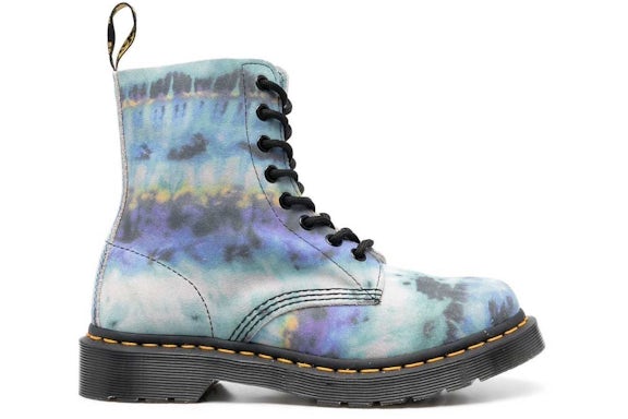 Dr. Martens 1460 Pascal Leather Lace Up Boot Blue Summer Tie Dye (Women's) - image 1