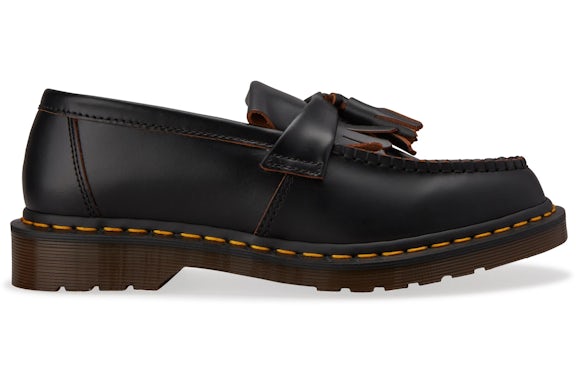 Dr. Martens Adrian Vintage Tassel Loafer Black Quilon - image 1
