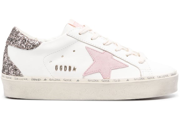 Golden Goose Hi Star White Antique Pink Glitter (Women's) - image 1