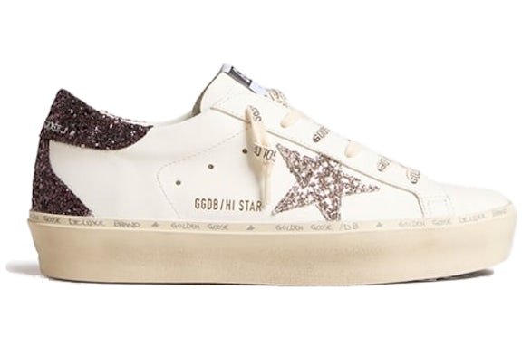 Golden Goose Hi-Star White Silver Grey Glitter (Women's) - image 1
