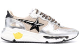 Golden Goose Running Sole Silver Beige Black White - image 1