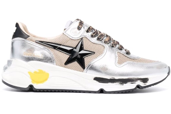 Golden Goose Running Sole Silver Beige Black White - image 1