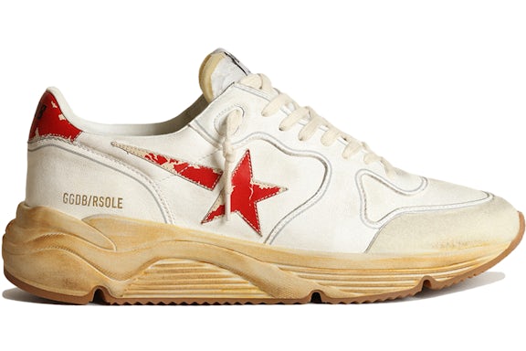 Golden Goose Running Sole White Red - image 1