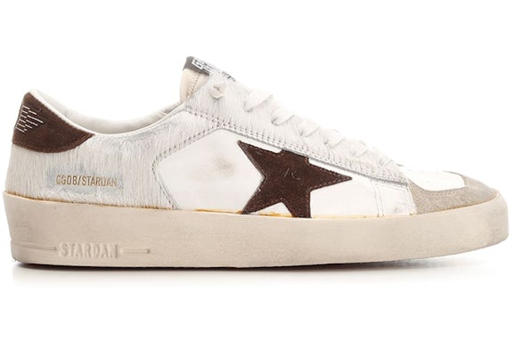 Golden Goose Stardan Pony Hair White Brown - image 1