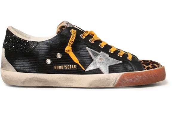 Golden Goose Super Star Corduroy Black Beige Silver Ice - image 1