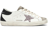 Golden Goose Super-Star White Black Cream Glitter (Women's) - image 1