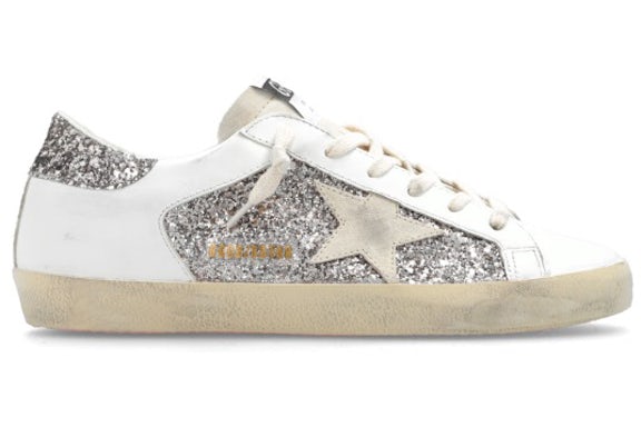 Golden Goose Super-Star White Double Silver Glitter (Women's) - image 1