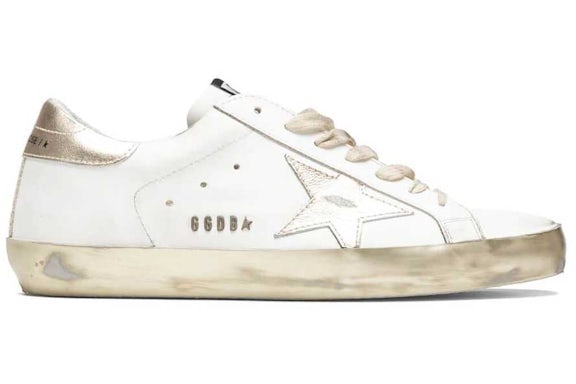 Golden Goose Super-Star White Gold Sparkle - image 1