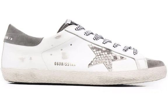 Golden Goose Super-Star White Grey Snakeskin - image 1