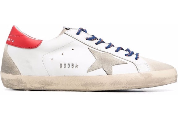 Golden Goose Super-Star White Red Grey Suede - image 1
