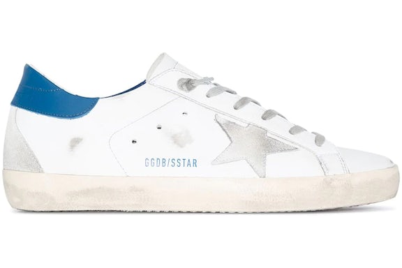 Golden Goose Super-Star White Royal Blue Grey Suede Patch (Women's) - image 1