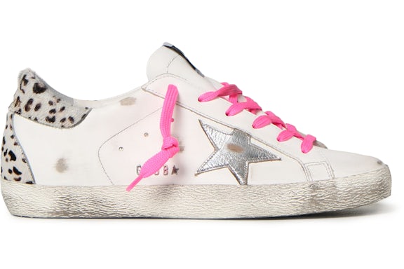Golden Goose Super Star White Silver Pink Leopard Print (Women's) - image 1