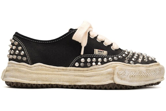Maison Mihara Yasuhiro Baker OG Sole Studded Canvas Low Black - image 1