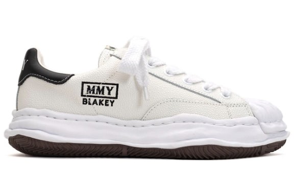 Maison Mihara Yasuhiro Blakey OG Sole Embossed Leather Low White - image 1