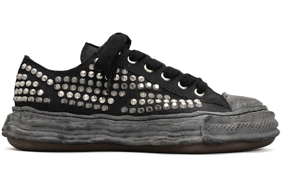 Maison Mihara Yasuhiro Peterson 23 OG Sole Studded Canvas Low Black Black - image 1