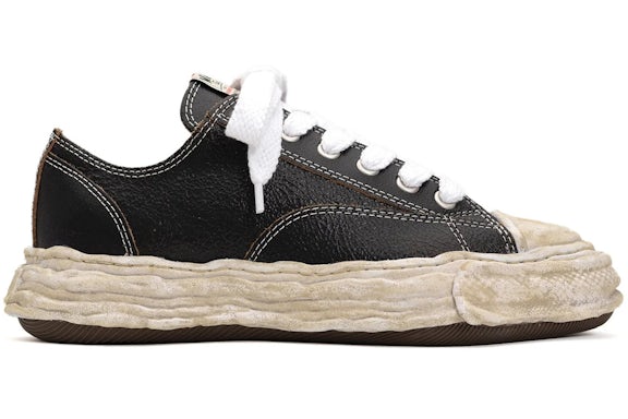 Maison Mihara Yasuhiro Peterson OG Sole Leather Low Cracking Leather Black White - image 1