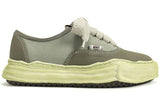 Maison Mihara Yasuhiro Baker OG Sole Over Dyed Canvas Low Green - image 1