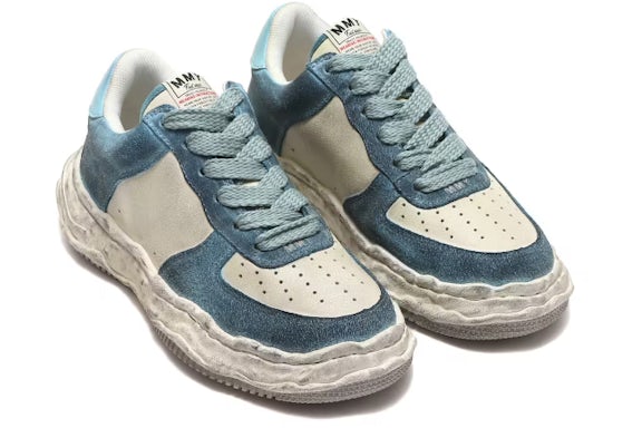Maison Mihara Yasuhiro Wayne OG Sole DR Leather Low Vintage Blue - image 1