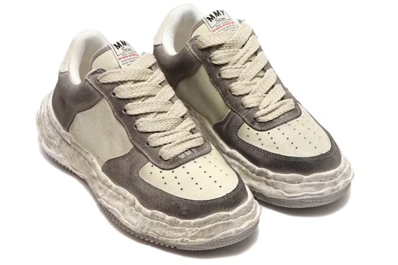 Maison Mihara Yasuhiro Wayne OG Sole DR Leather Low Vintage White - image 1