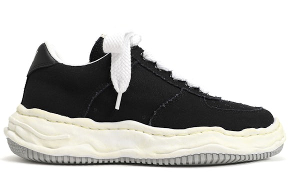 Maison Mihara Yasuhiro Wayne OG Sole Washed Canvas Low Black - image 1