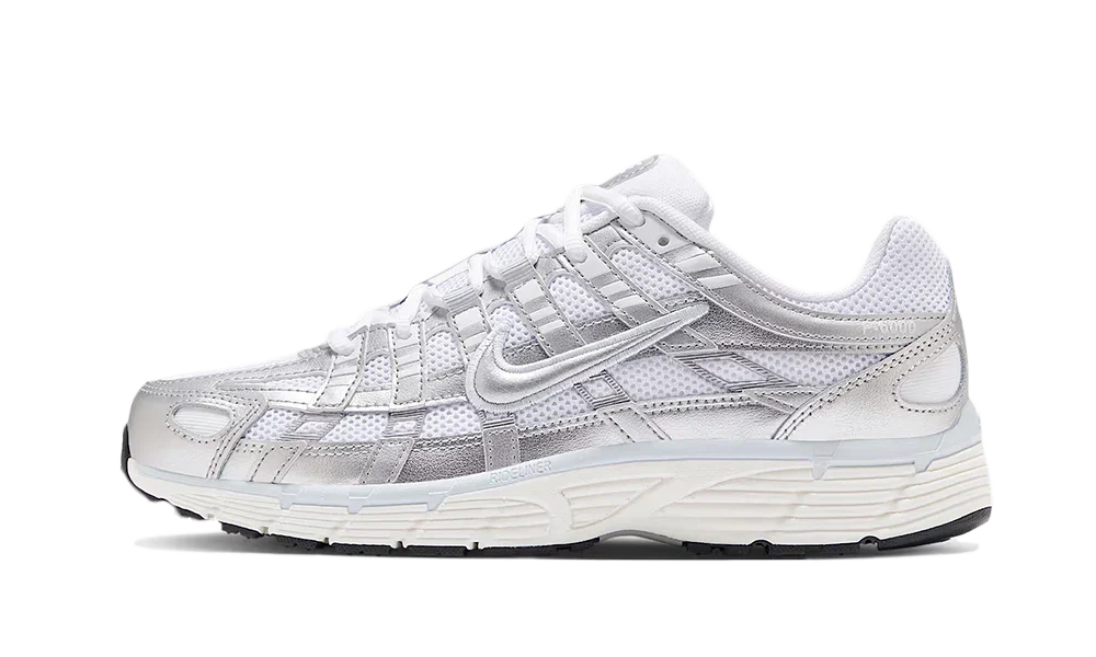 Nike P-6000 White Metallic Silver - image 1