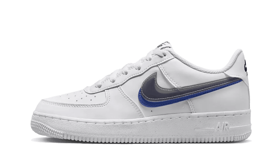 Nike Air Force 1 Low Impact Next Nature Double Swoosh White Black Blue - image 1