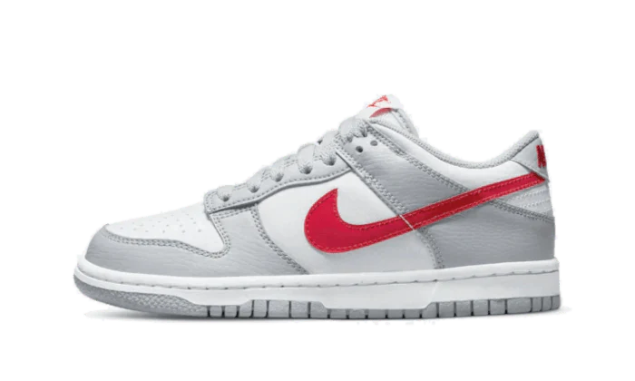 Nike Dunk Low White Grey Red - image 1