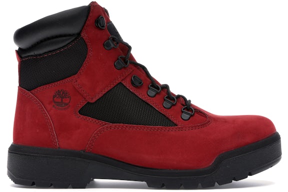 Timberland 6" Field Boot Red Black - image 1