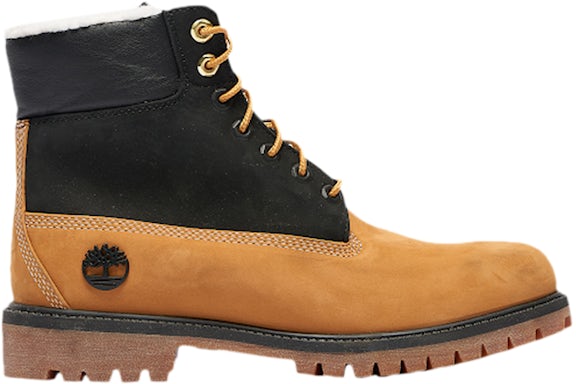 Timberland 6" Premium Boot Shearling Wheat Black (GS) - image 1