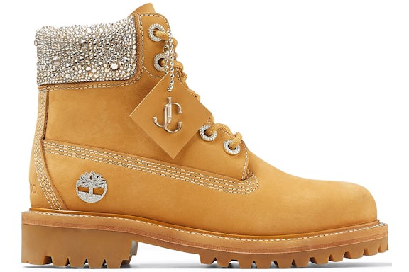 Timberland 6" Boot Jimmy Choo Premium Wheat Swarovski Crystal (Women's) - image 1