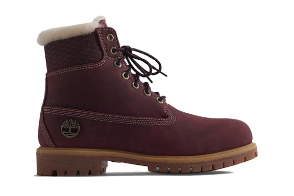 Timberland 6" Premium Shearling Boot Ronnie Fieg Kith Burgundy - image 1