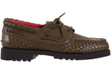 Timberland Woven Leather 3-Eye Lug Supreme Olive - image 1