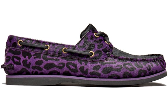 Timberland Classic Boat 2 Eye Wacko Maria Purple Leopard - image 1