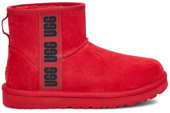 UGG Classic Mini Side Logo Boot Samba Red Black (Women's) - image 1